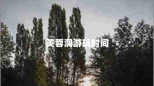 芙蓉洞游玩時(shí)間