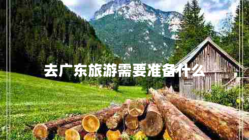 去廣東旅游需要準備什么