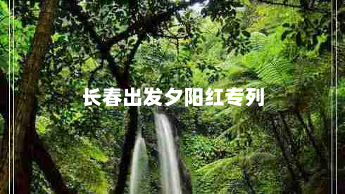 長(cháng)春出發(fā)夕陽(yáng)紅專(zhuān)列