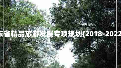 山東省精品旅游發(fā)展專(zhuān)項規劃(2018-2022年)