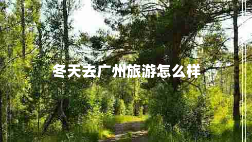 冬天去廣州旅游怎么樣