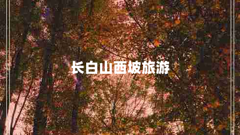 長(cháng)白山西坡旅游