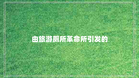 由旅游廁所革命所引發(fā)的