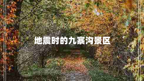 地震時(shí)的九寨溝景區