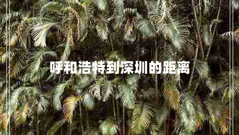 呼和浩特到深圳的距離