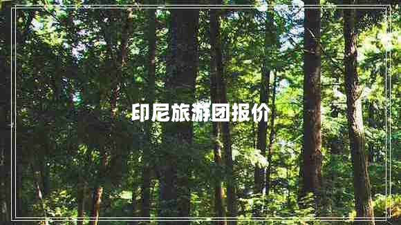 印尼旅游團報價(jià)