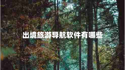 出境旅游導航軟件有哪些