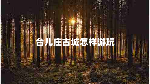 臺兒莊古城怎樣游玩