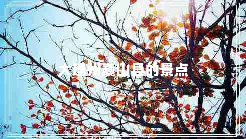 大理州巍山縣的景點(diǎn)