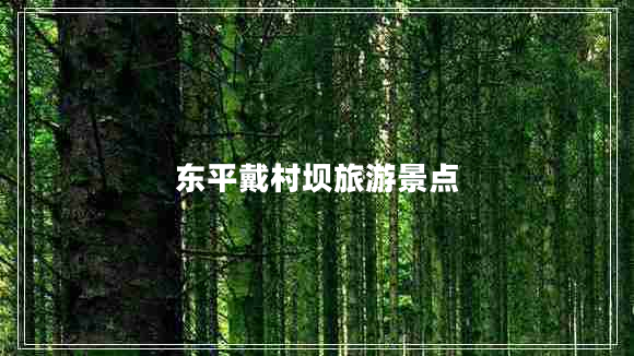 東平戴村壩旅游景點(diǎn)