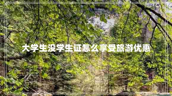 大學(xué)生沒(méi)學(xué)生證怎么享受旅游優(yōu)惠