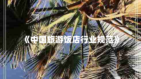 《中國旅游飯店行業(yè)規范》