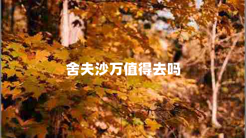 舍夫沙萬(wàn)值得去嗎