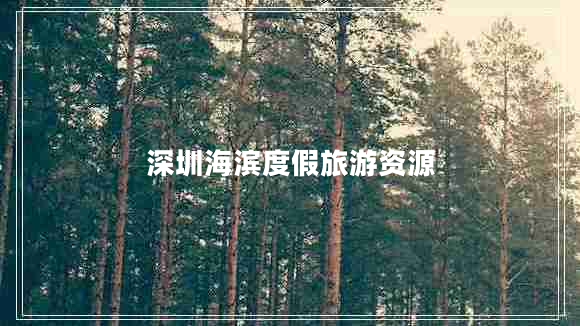 深圳海濱度假旅游資源
