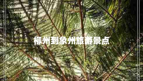 柳州到象州旅游景點(diǎn)
