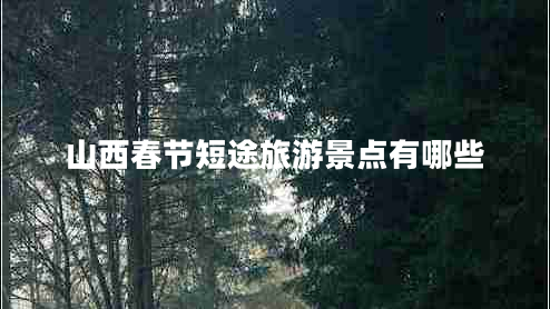 山西春節短途旅游景點(diǎn)有哪些