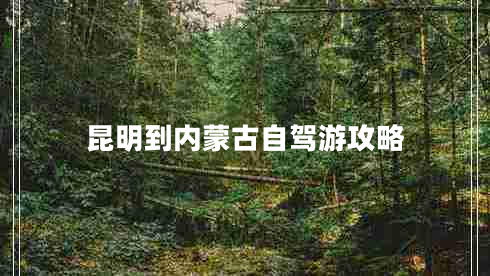 昆明到內蒙古自駕游攻略
