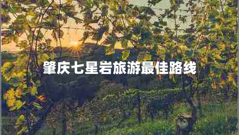 肇慶七星巖旅游最佳路線(xiàn)