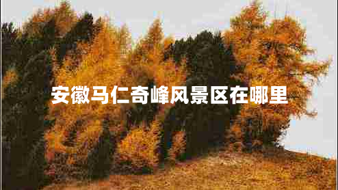 安徽馬仁奇峰風(fēng)景區在哪里