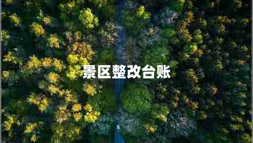 景區整改臺賬