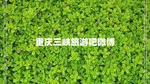 重慶三峽旅游吧微博