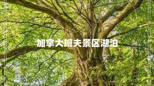 加拿大班夫景區湖泊