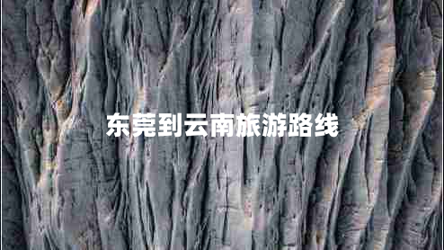 東莞到云南旅游路線(xiàn)