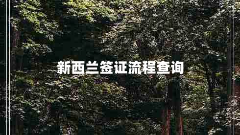 新西蘭簽證流程查詢(xún)