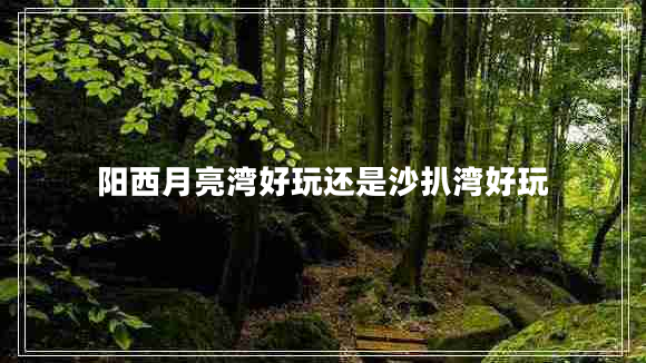 陽(yáng)西月亮灣好玩還是沙扒灣好玩