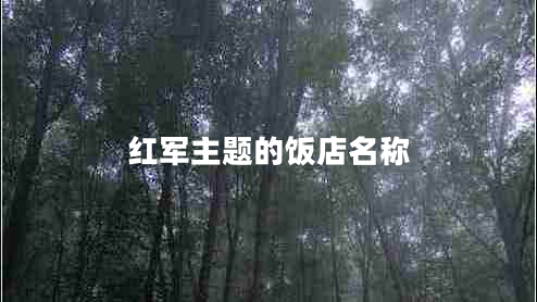 紅軍主題的飯店名稱(chēng)