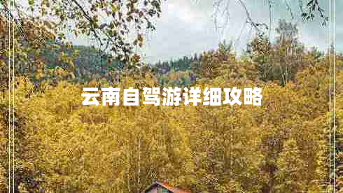 云南自駕游詳細攻略