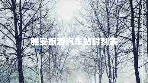 雅安旅游汽車(chē)站時(shí)刻表