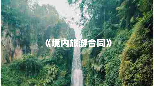 《境內旅游合同》