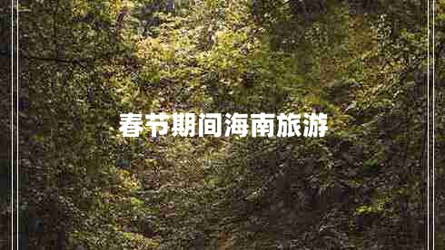 春節期間海南旅游