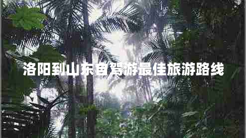 洛陽(yáng)到山東自駕游最佳旅游路線(xiàn)