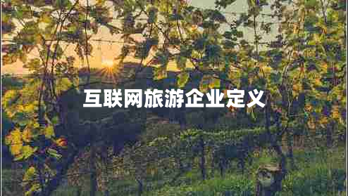 互聯(lián)網(wǎng)旅游企業(yè)定義