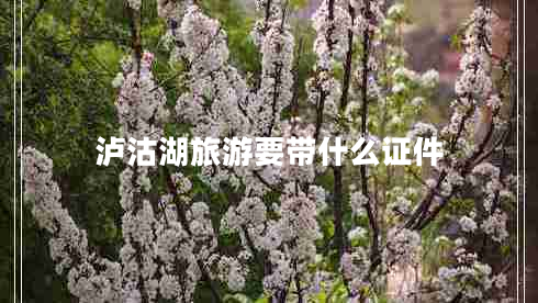 瀘沽湖旅游要帶什么證件