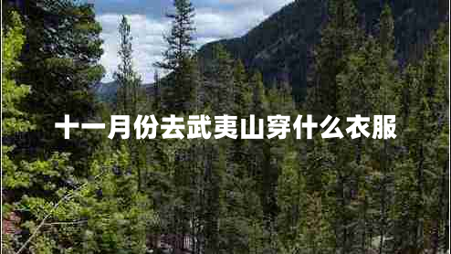 十一月份去武夷山穿什么衣服