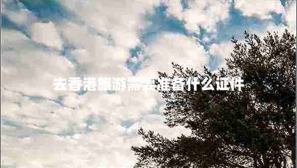 去香港旅游需要準備什么證件