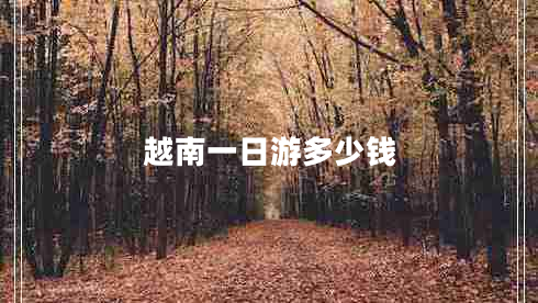 越南一日游多少錢(qián)