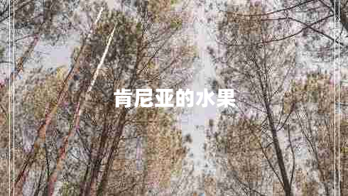 肯尼亞的水果