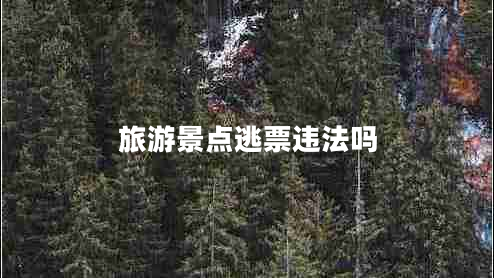 旅游景點(diǎn)逃票違法嗎
