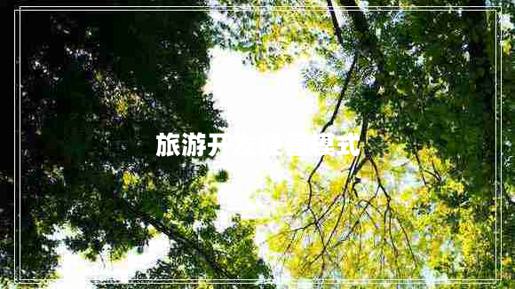 旅游開(kāi)發(fā)經(jīng)營(yíng)模式