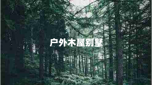 戶(hù)外木屋別墅