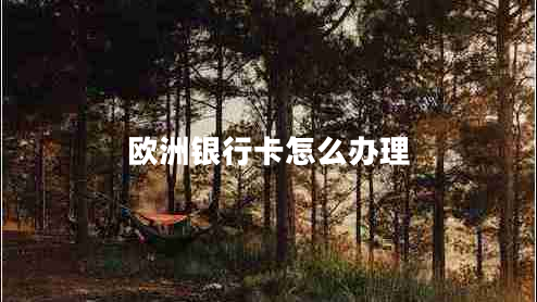 歐洲銀行卡怎么辦理