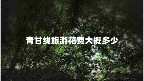 青甘線(xiàn)旅游花費大概多少
