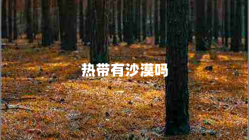 熱帶有沙漠嗎