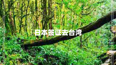 日本簽證去臺灣
