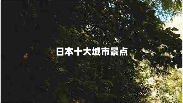 日本十大城市景點(diǎn)