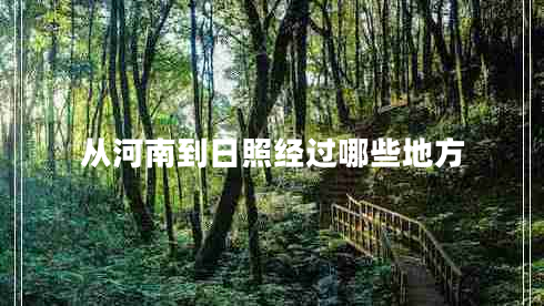 從河南到日照經(jīng)過(guò)哪些地方